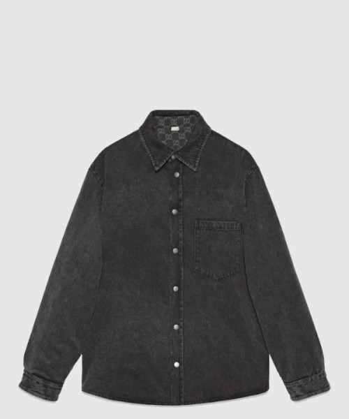 구찌 로고 프린트 셔츠 톱