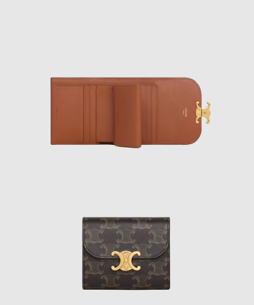 셀린느 스몰 트리옹프 플랩 지갑 10D782