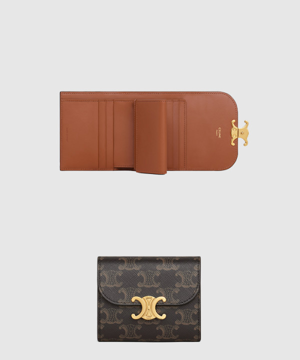 셀린느 스몰 트리옹프 플랩 지갑 10D782