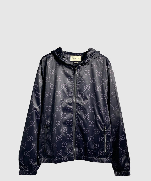 구찌 로고 쇼트 코트