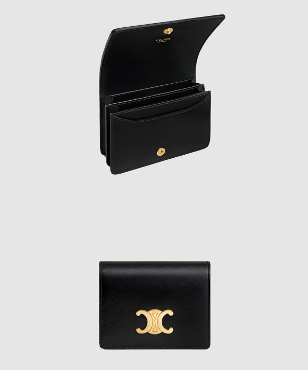 셀린느트리옹프 명함 지갑 - 샤이니 카프스킨 10M123