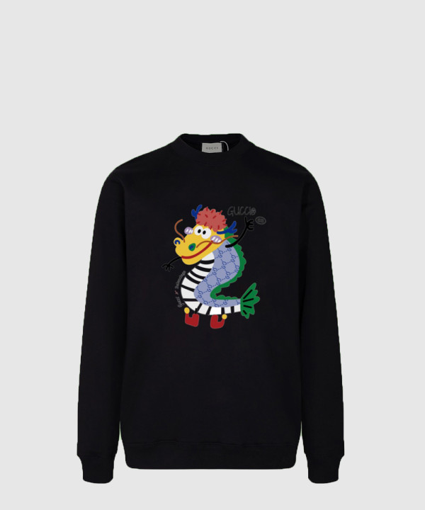 구찌 로고 프린트 면 톱