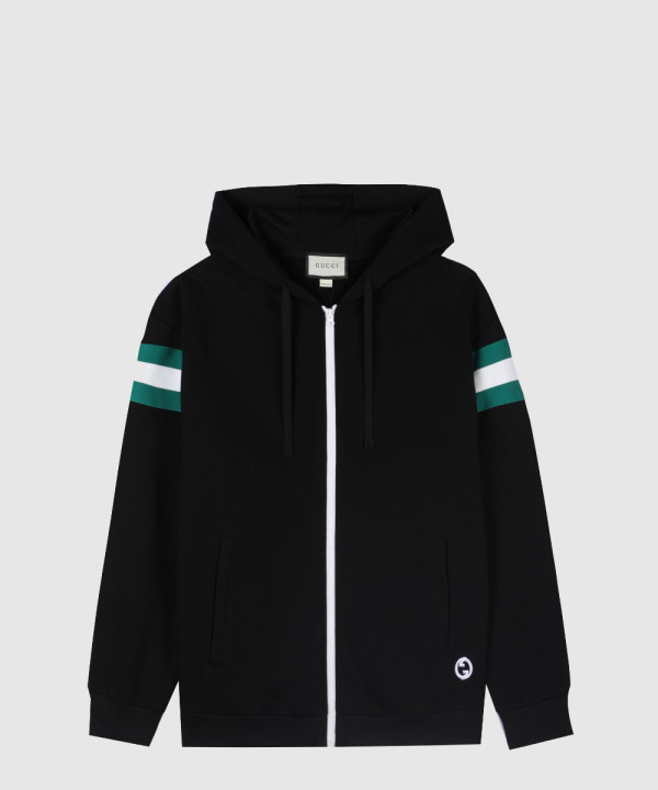 구찌 로고 쇼트 코트