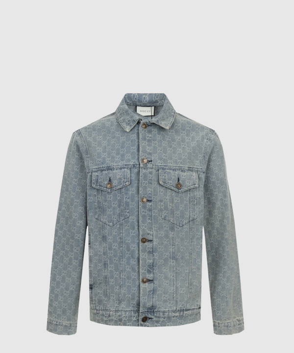 구찌 로고 쇼트 코트