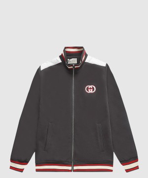 구찌 로고 쇼트 코트