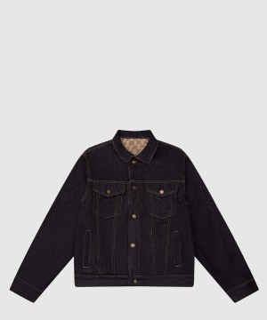 구찌 로고 쇼트 코트