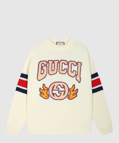 구찌 로고 니트 상의