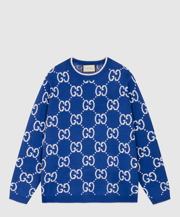 구찌 로고 니트 상의