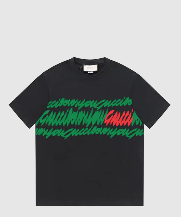 구찌 로고 프린트 반팔