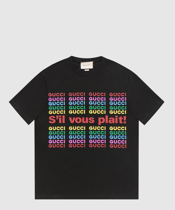 구찌 로고 프린트 반팔