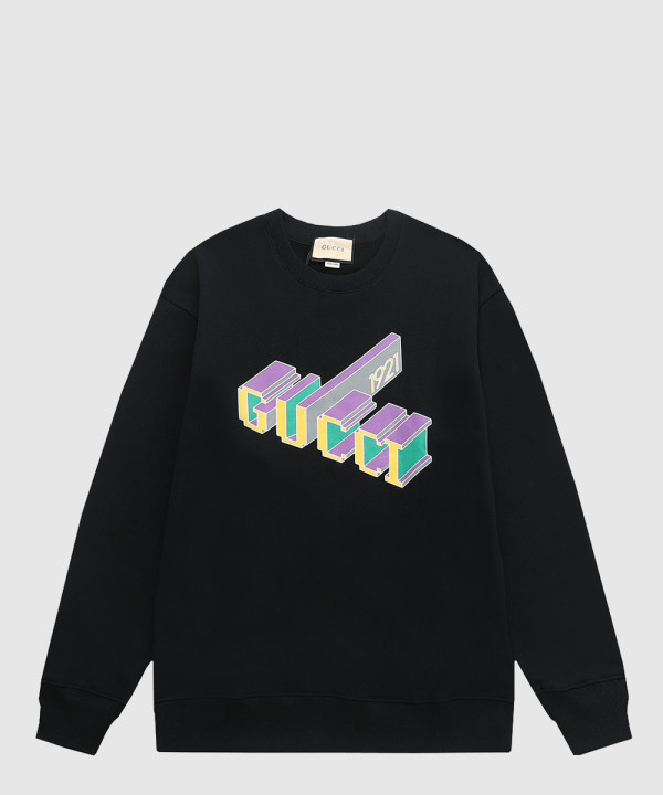 구찌 로고 프린트 면 톱