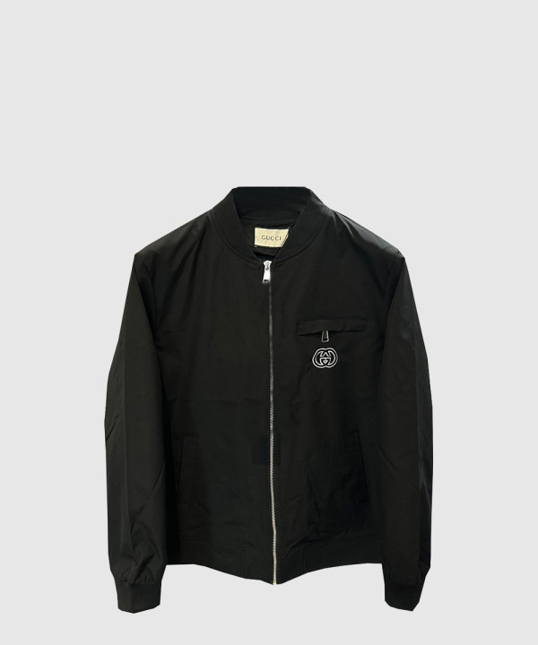 구찌 로고 쇼트 코트