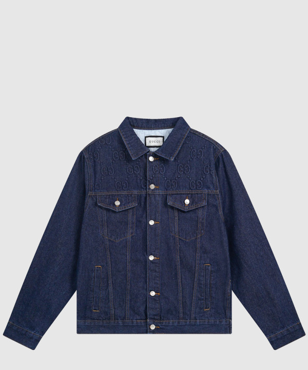 구찌 로고 쇼트 코트