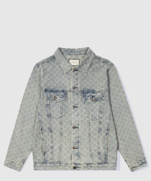 구찌 로고 쇼트 코트