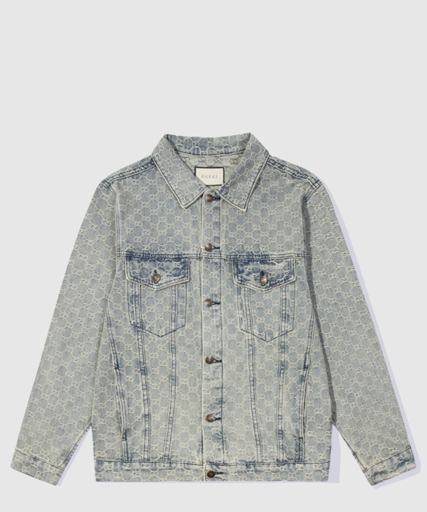 구찌 로고 쇼트 코트