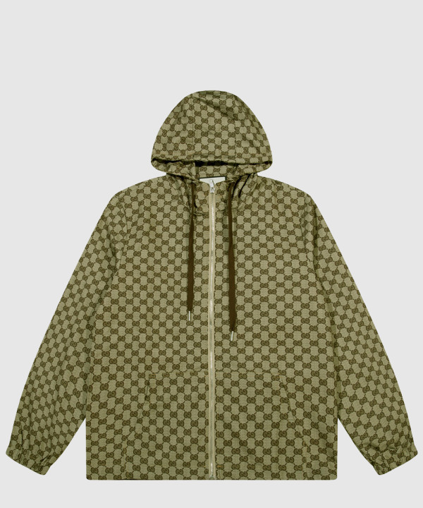 구찌 로고 쇼트 코트