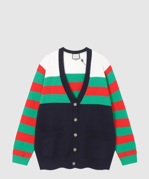 구찌 로고 니트 코트