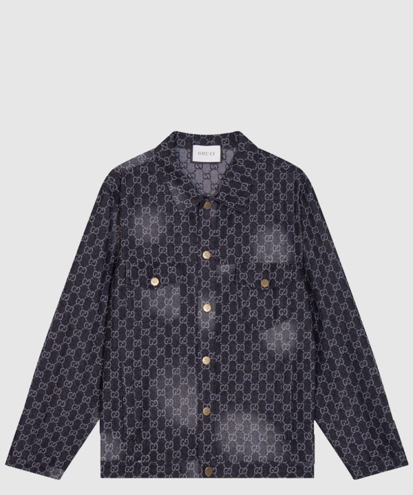 구찌 로고 프린트 셔츠 톱