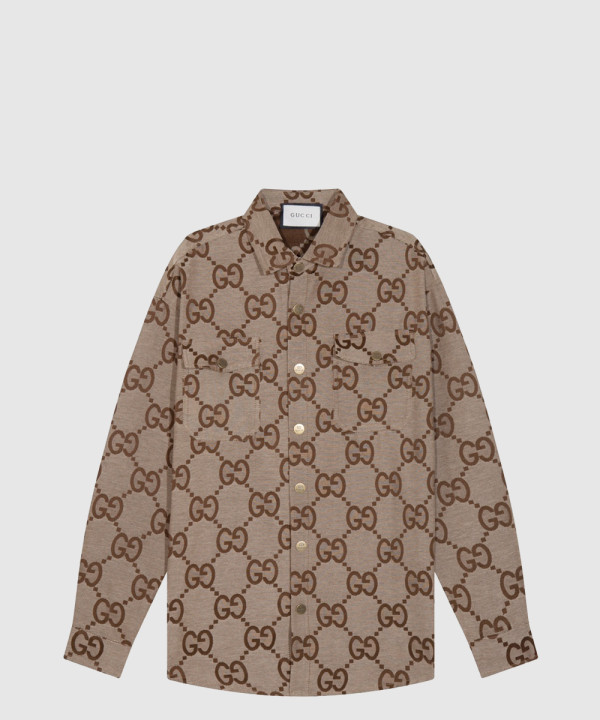 구찌 로고 프린트 셔츠 톱