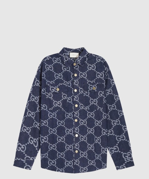 구찌 로고 프린트 셔츠 톱