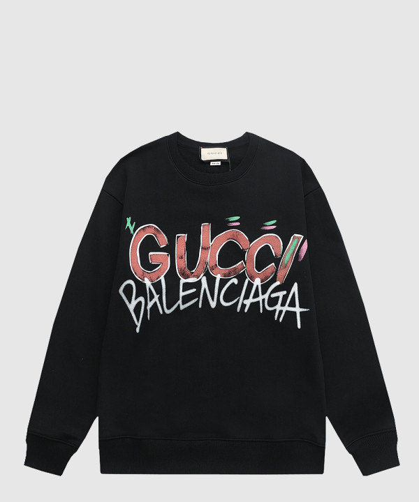 구찌 로고 프린트 면 톱