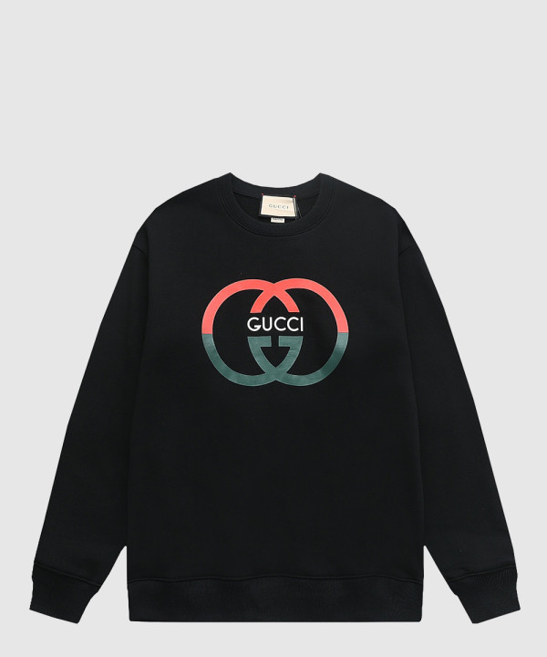 구찌 로고 프린트 면 톱