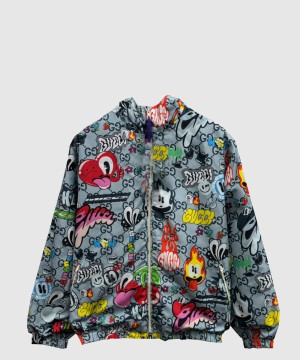 구찌 로고 쇼트 코트