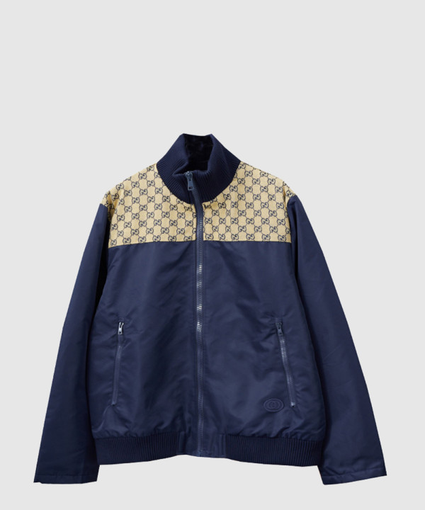 구찌 로고 프린트 재킷