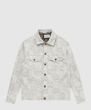 구찌 로고 쇼트 코트