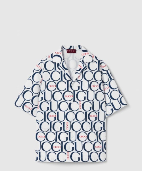 구찌 로고 프린트 셔츠 톱