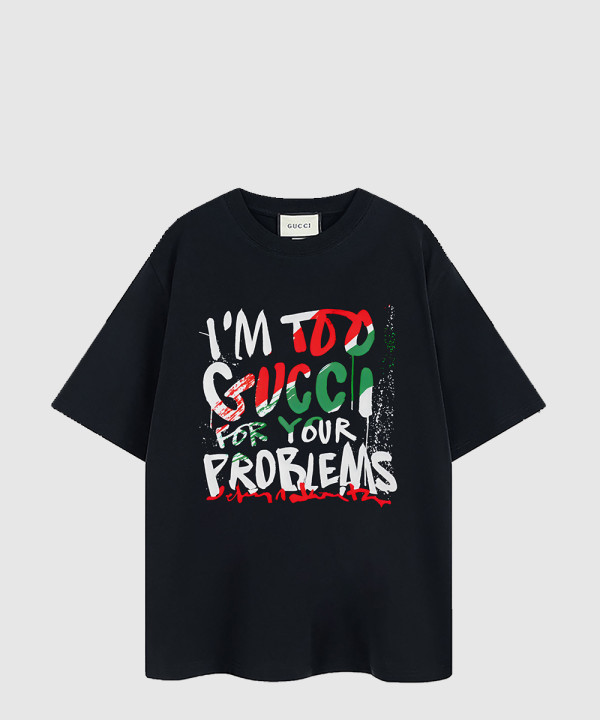 구찌 로고 프린트 반팔