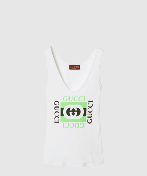 구찌 로고 프린트 반팔