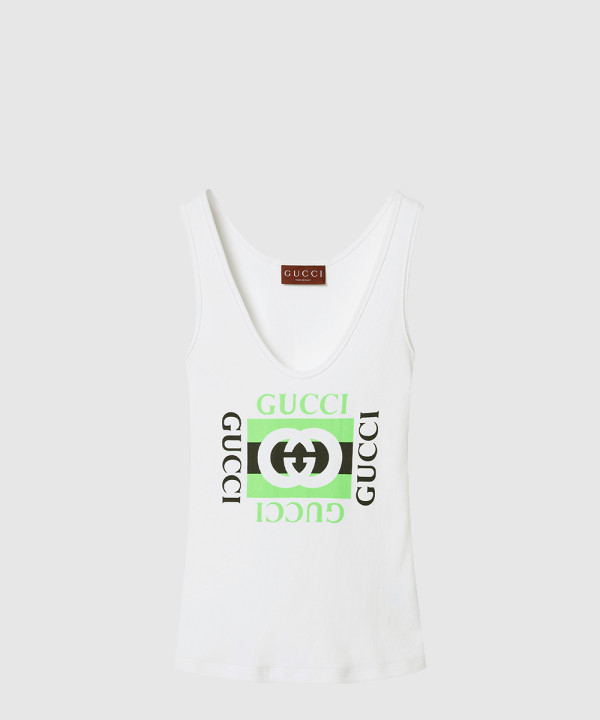 구찌 로고 프린트 반팔