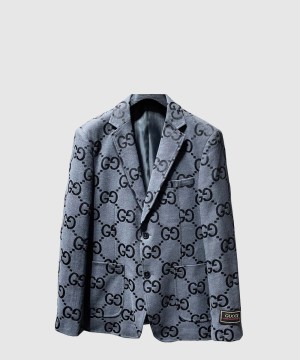 구찌 로고 쇼트 코트