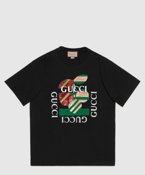 구찌 플라워 코튼 톱