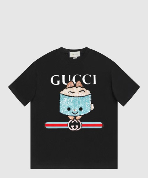 구찌 플라워 코튼 톱