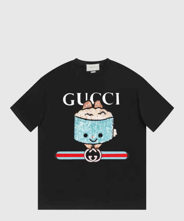 구찌 플라워 코튼 톱