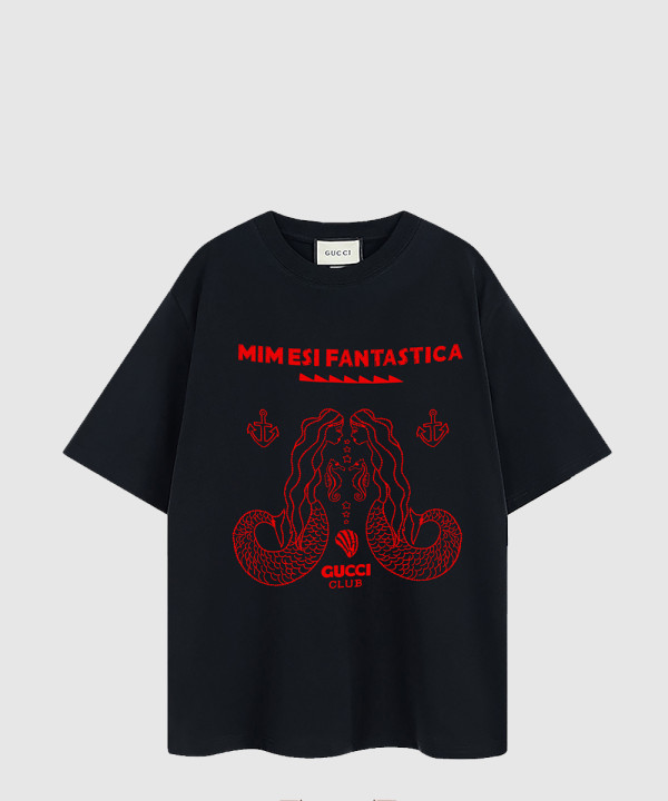 구찌 로고 프린트 반팔