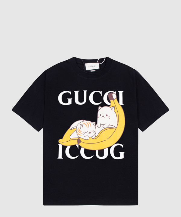 구찌 플라워 코튼 톱