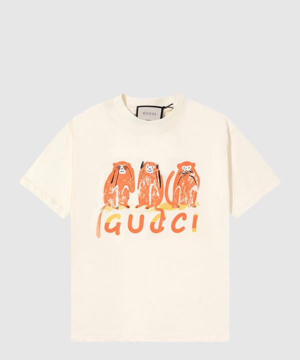 구찌 플라워 코튼 톱