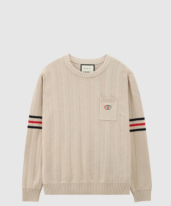 구찌 로고 니트 톱