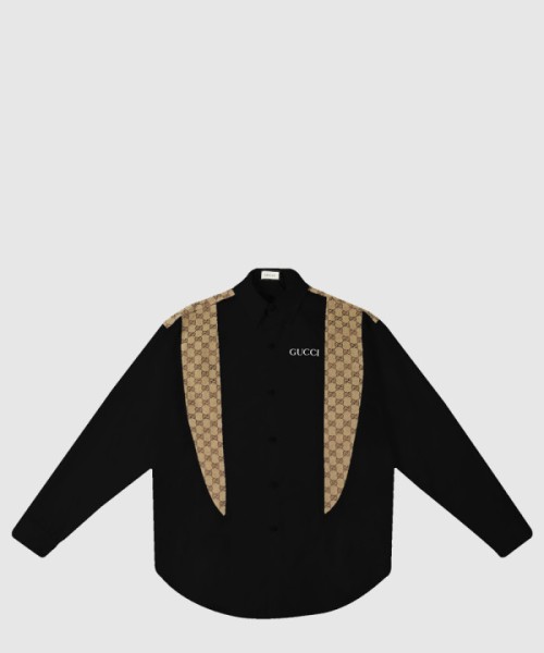 구찌 면 티셔츠