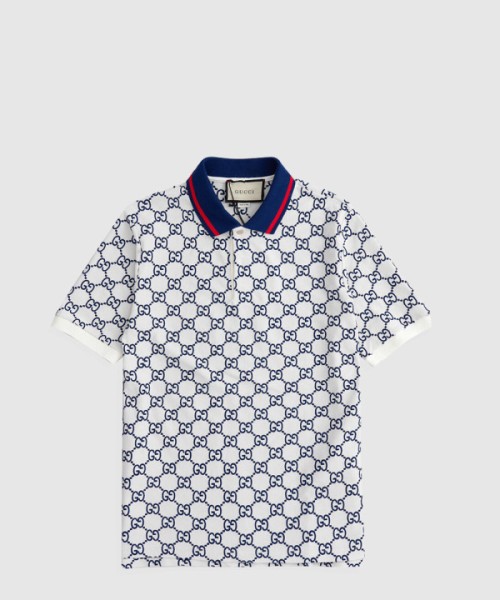 구찌 면 폴로 셔츠