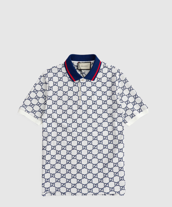 구찌 면 폴로 셔츠