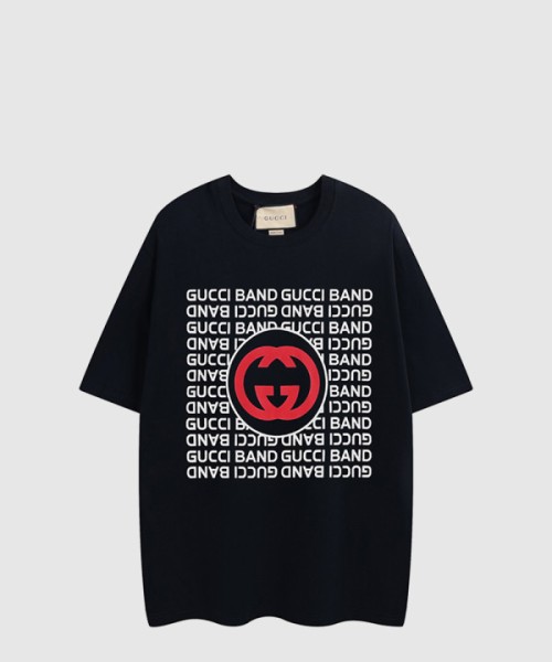 구찌 프린트 면 티셔츠