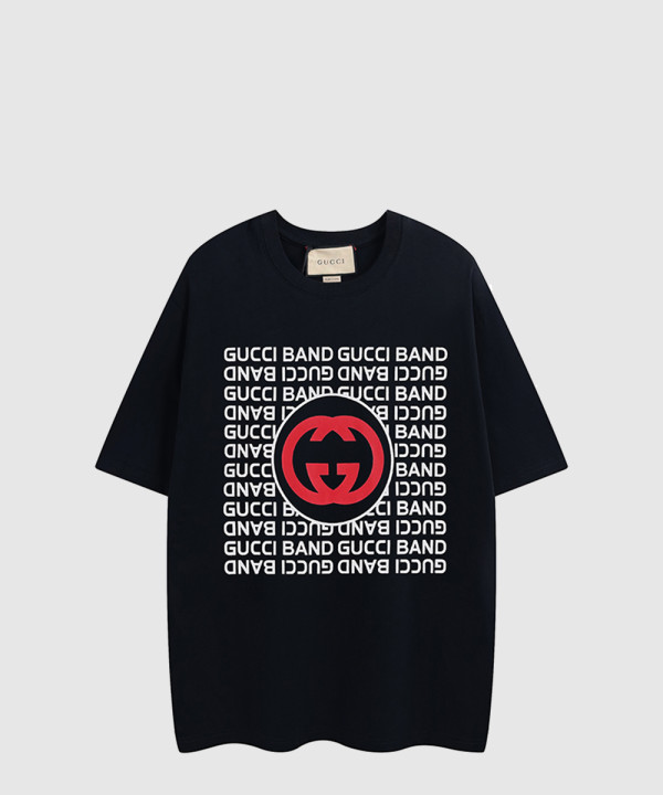 구찌 프린트 면 티셔츠