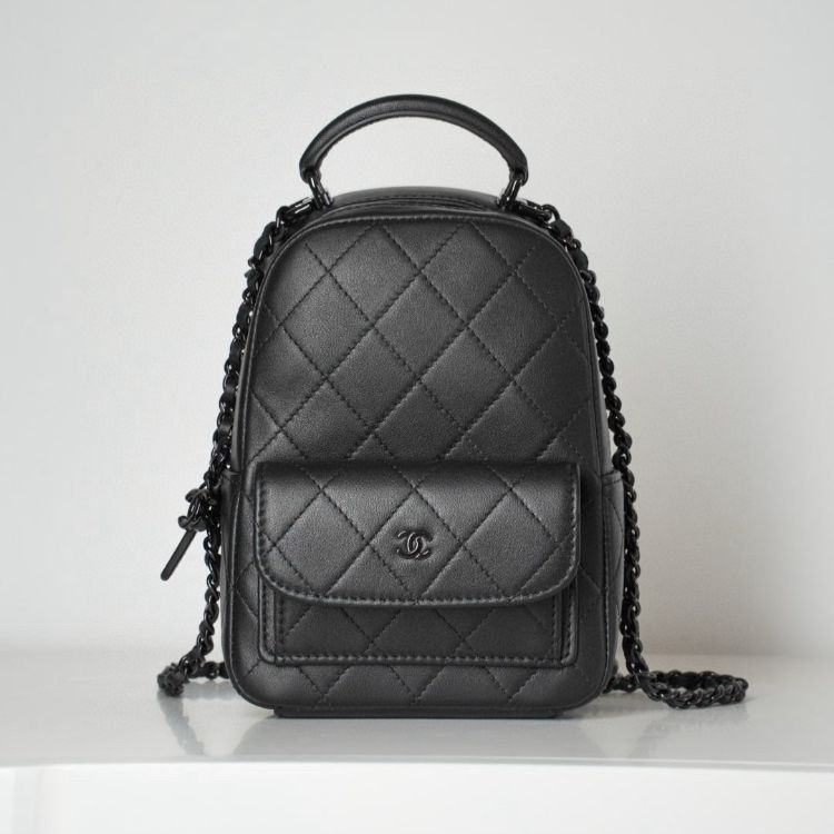[정품최상급] 샤넬 25C 탑핸들 미니 백팩 쏘블랙 13