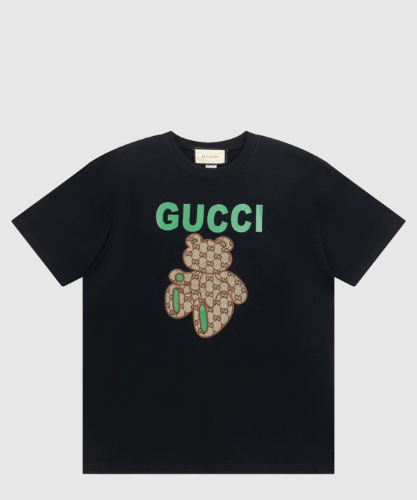 구찌 프린트 면 티셔츠