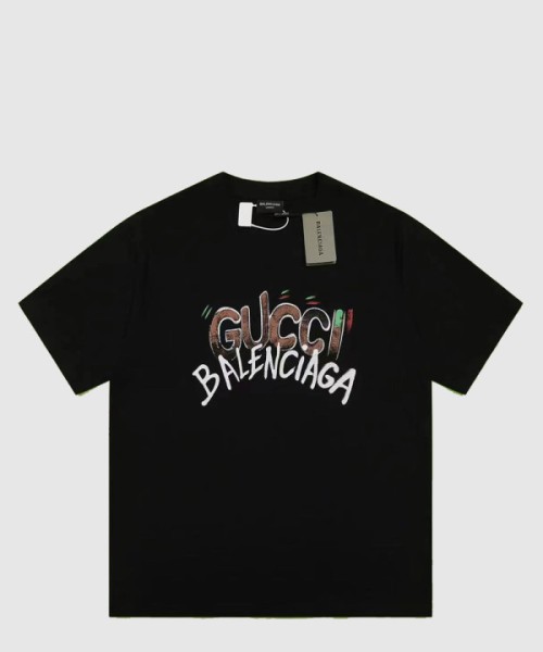 구찌 프린트 면 티셔츠