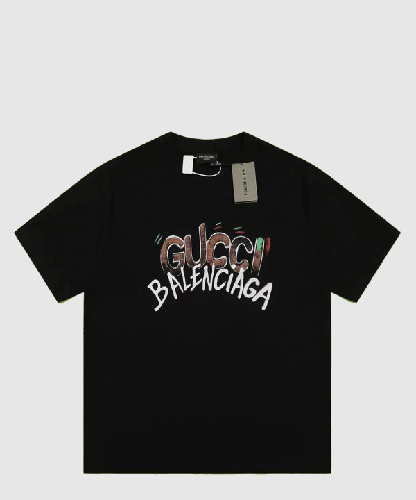 구찌 프린트 면 티셔츠